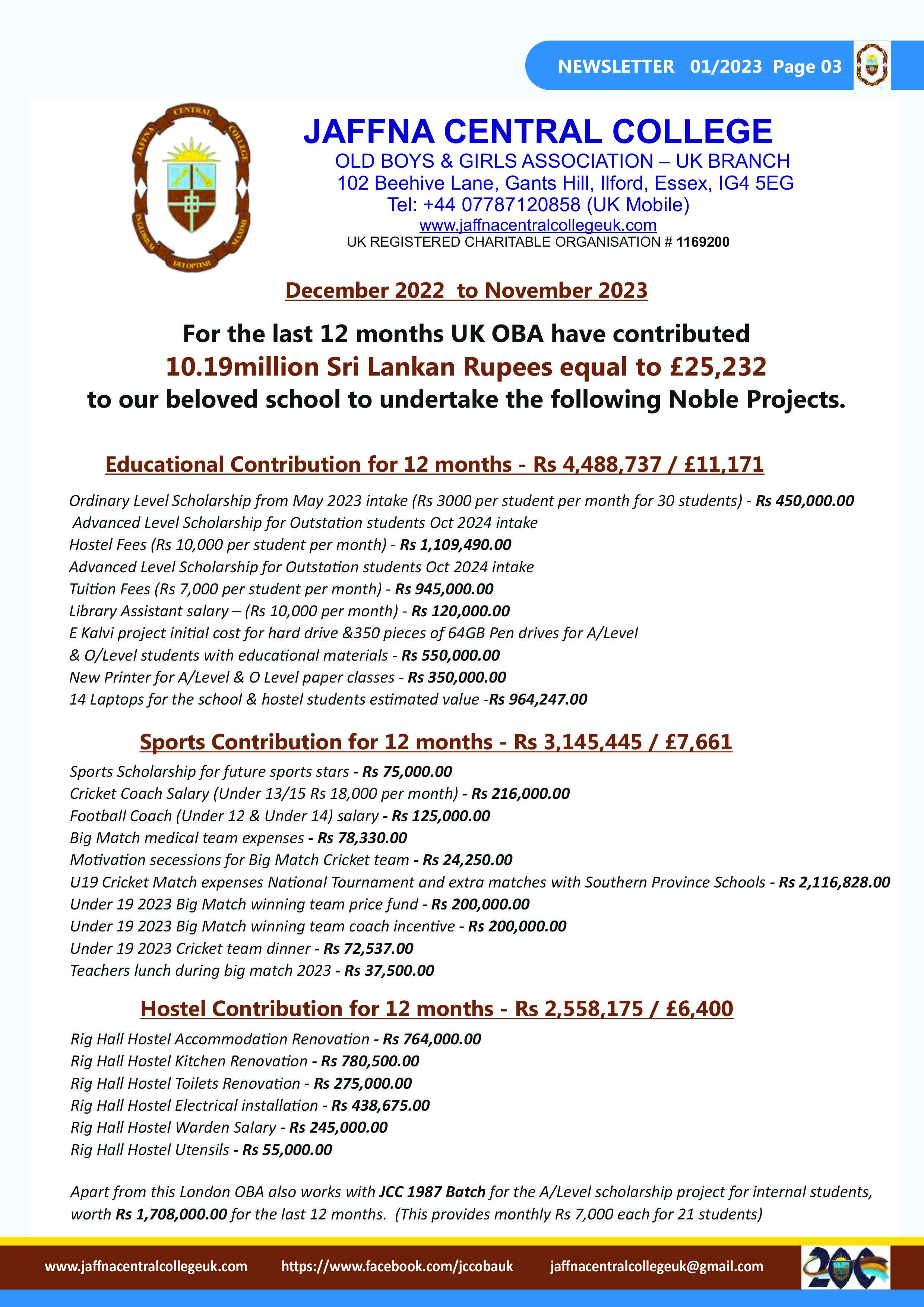JCC OBA UK Newsletter - 2023 Page 3